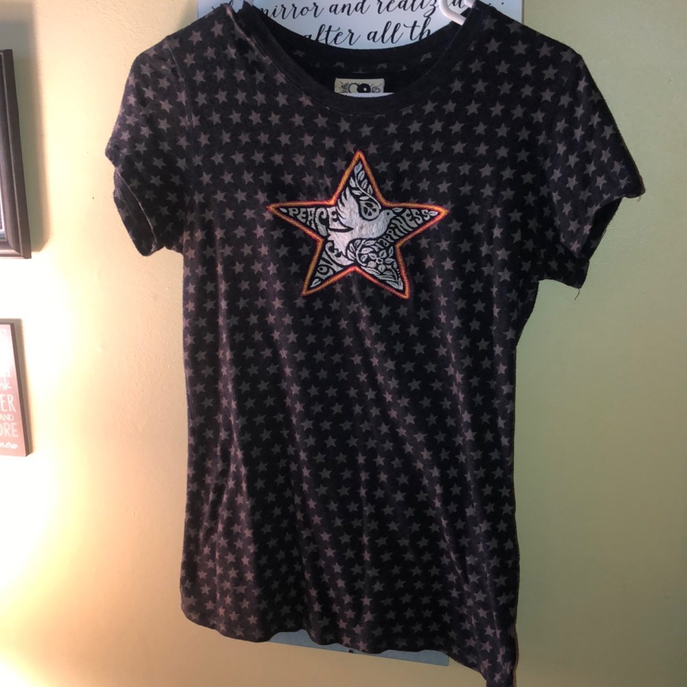 Vintage Lucky Brand Embroidered tee